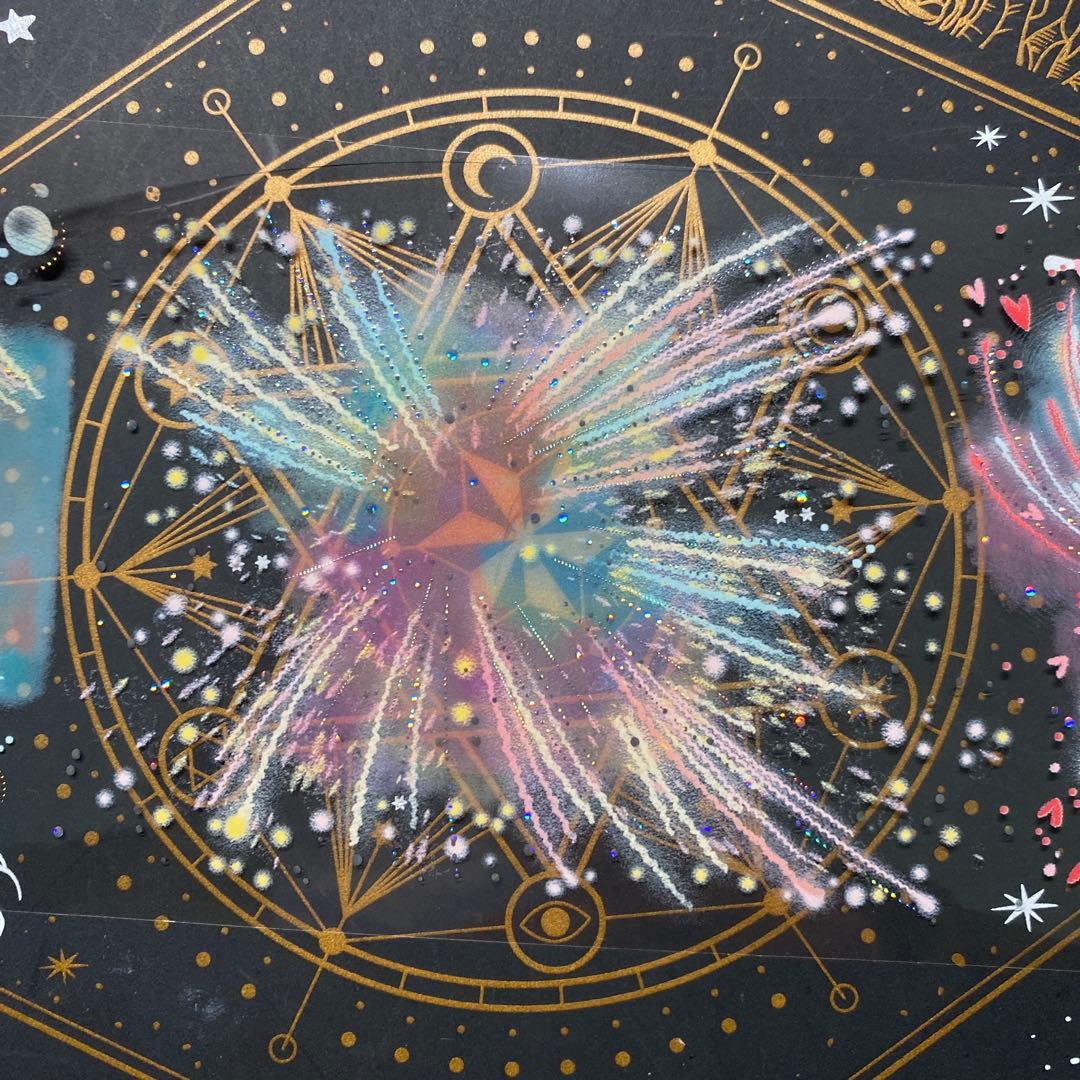 【9236】海外　中古巻貝殻銀マスキングテープ　半透明花火　装飾背景系　残量多め