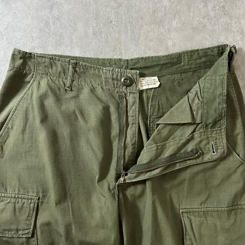 60s 米軍 OG-107 ジャングルファティーグパンツ 4th S-R