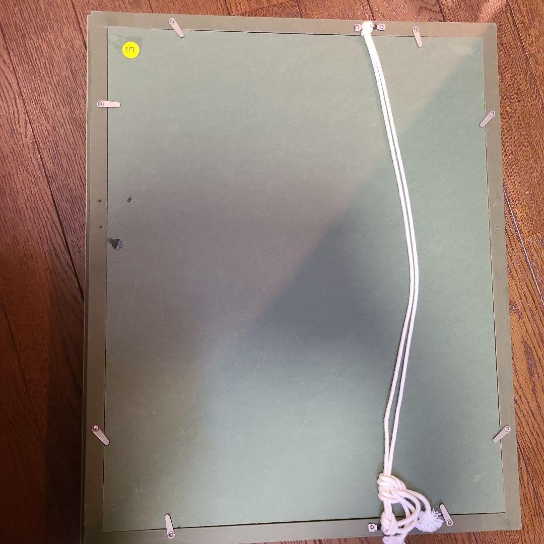 桜  油絵   額縁付き