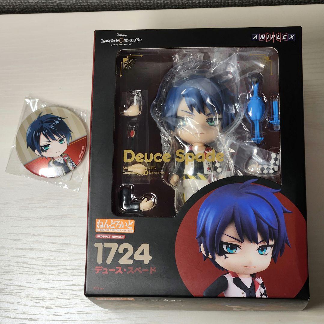ツイステ 未開封 箱に難あり デュース ねんどろいど 缶バッジ ハーツラビュル