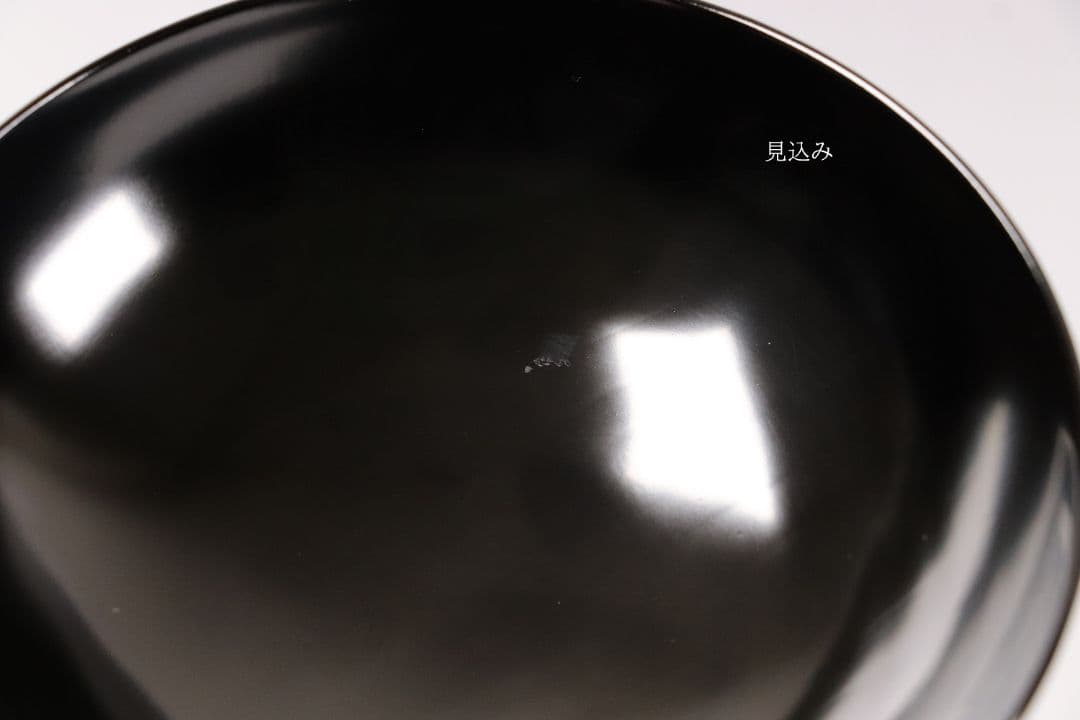 CK72 漆芸 木製漆器 輪島塗 柿蒔絵 黒塗御吸物椀 五客 / 秋 果物