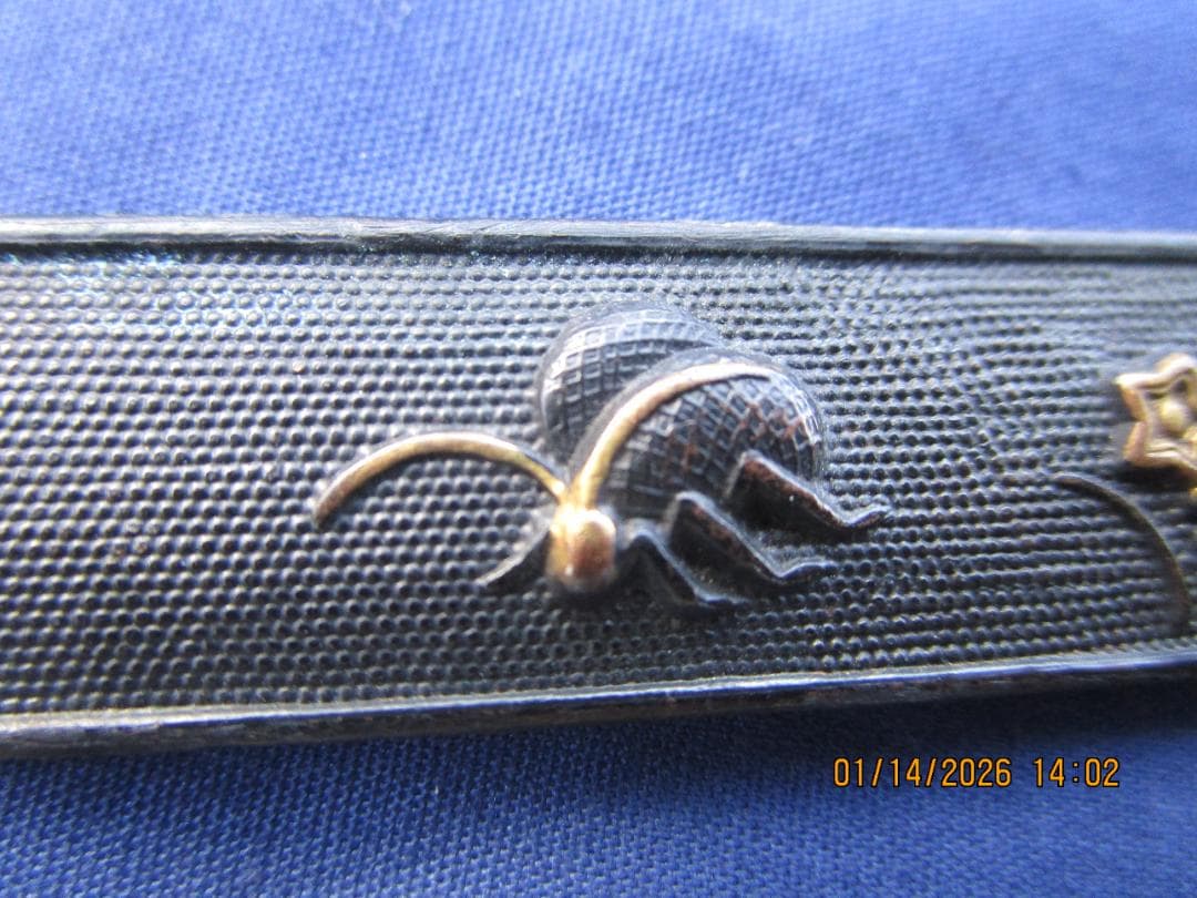 小柄　小刀　刀の備え付け　刃なし　良い細工・金象嵌等　程度良し　1本