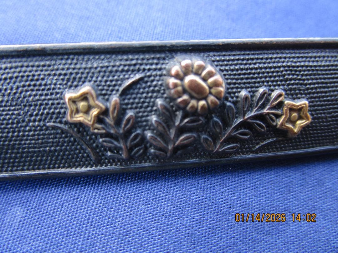 小柄　小刀　刀の備え付け　刃なし　良い細工・金象嵌等　程度良し　1本