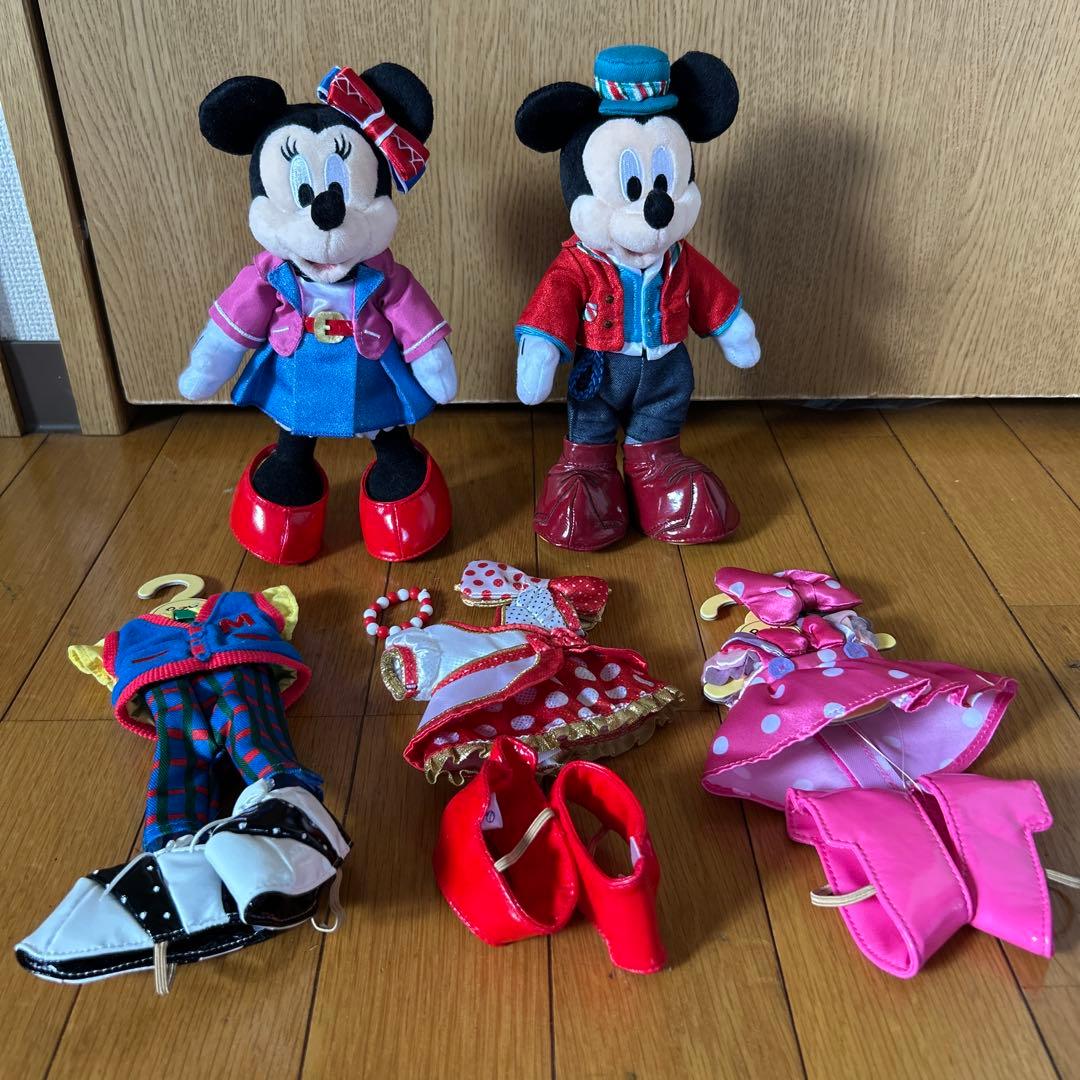 東京ディズニー リゾート　ミッキー ミニー ポージープラッシー　衣装付き