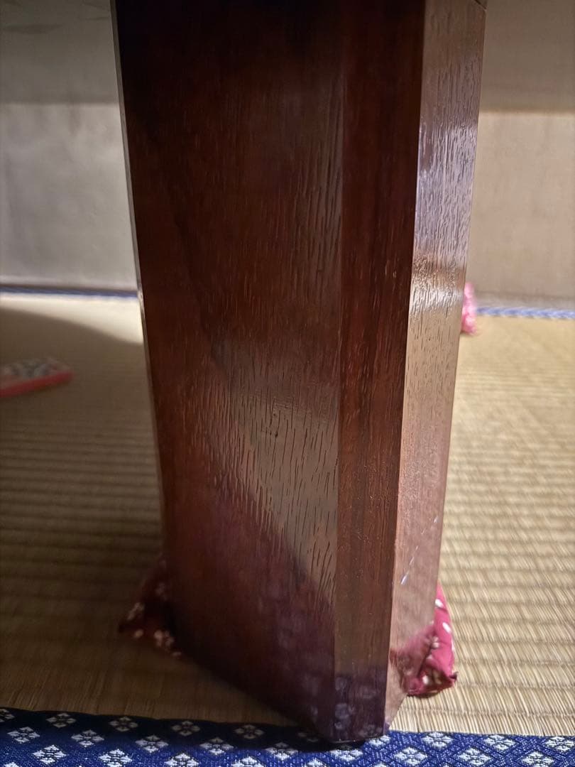 【中古】一枚板高級座卓　昭和レトロ　ヴィンテージ　古民家家具　ローテーブル