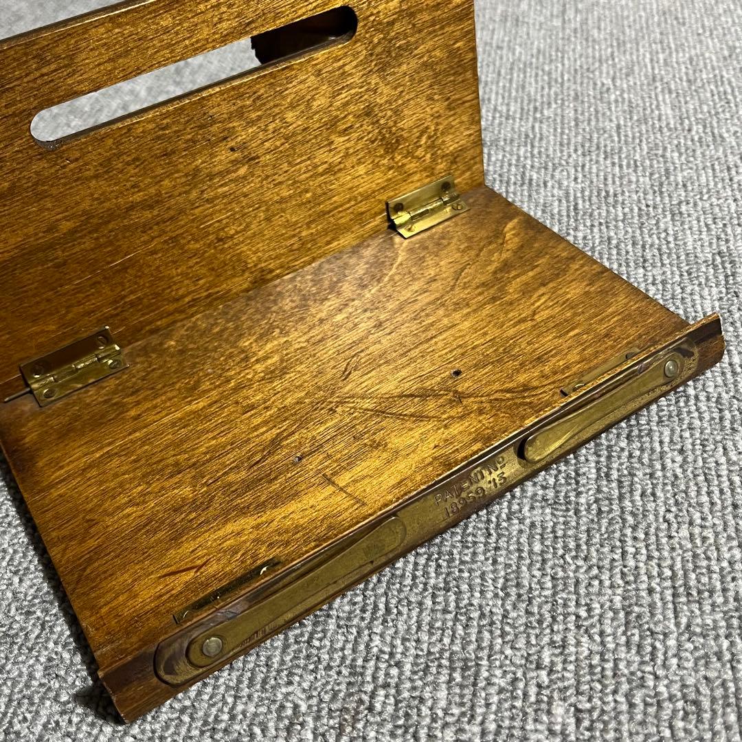 10s 英国 アンティーク ブック 楽譜 スタンド コンパクト ビンテージ レア