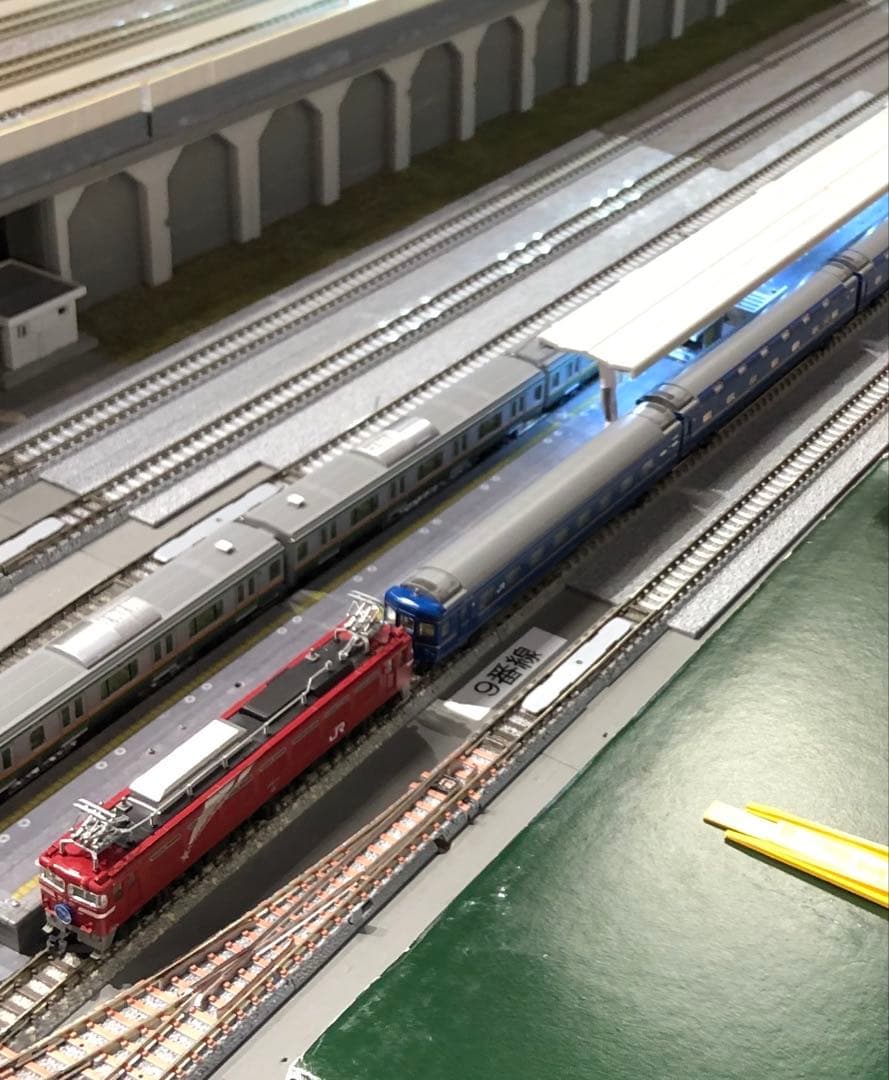 鉄道模型Nゲージ北斗星デラックス編成室内灯あり