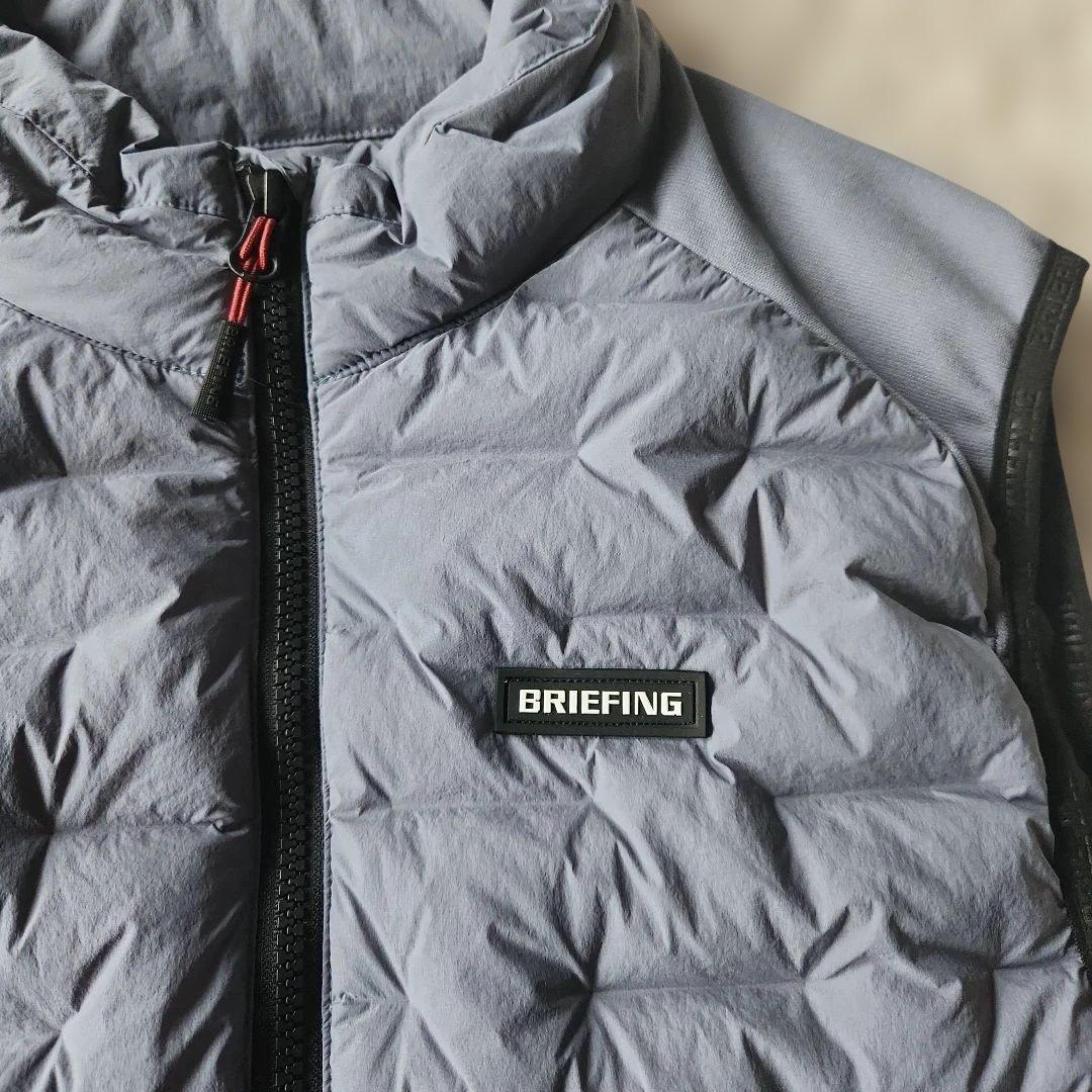 BRIEFING グレー ダウンベスト　サイズM