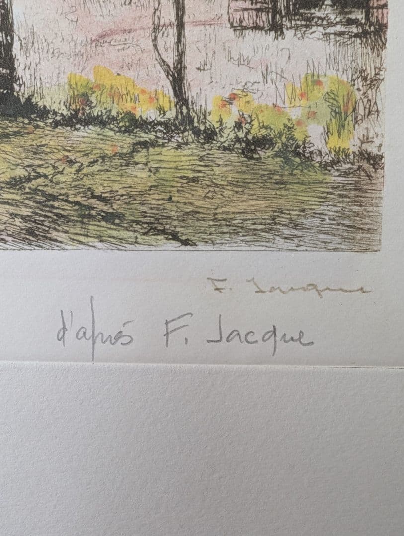 F. JACQUES フランス田舎風景