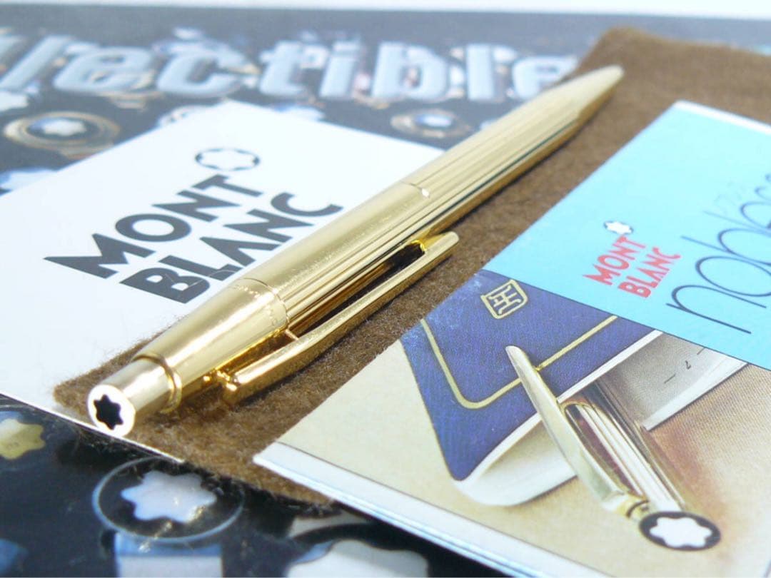 モンブラン　ペンシル★金運を呼ぶ黄金色！総金張り稀少なノブレスNo1547鉛筆