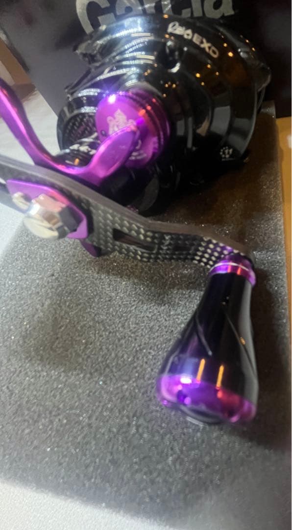 Abu Garcia EXD ベイトリール 5.4:1 黒/紫