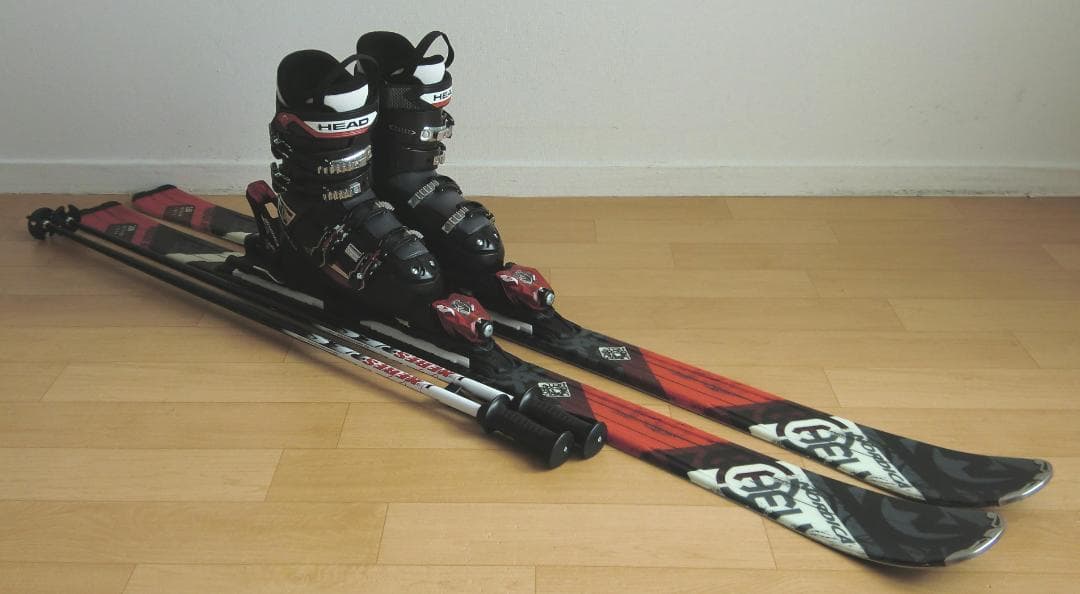 ■送料無料■ノルディカ■メンズスキーセット■板160靴26-26.5■メンテ付■