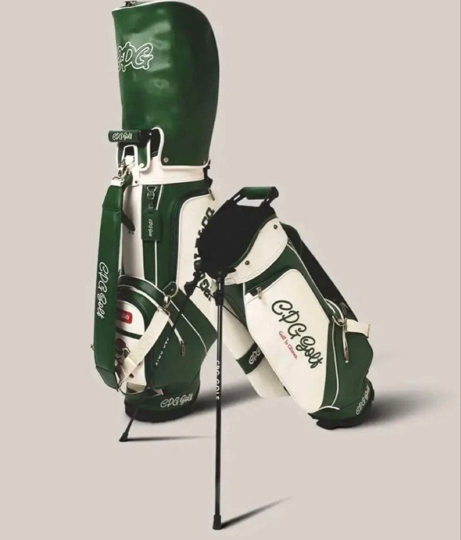 激レアCPG Golf キャディバッグ グリーン/ホワイト