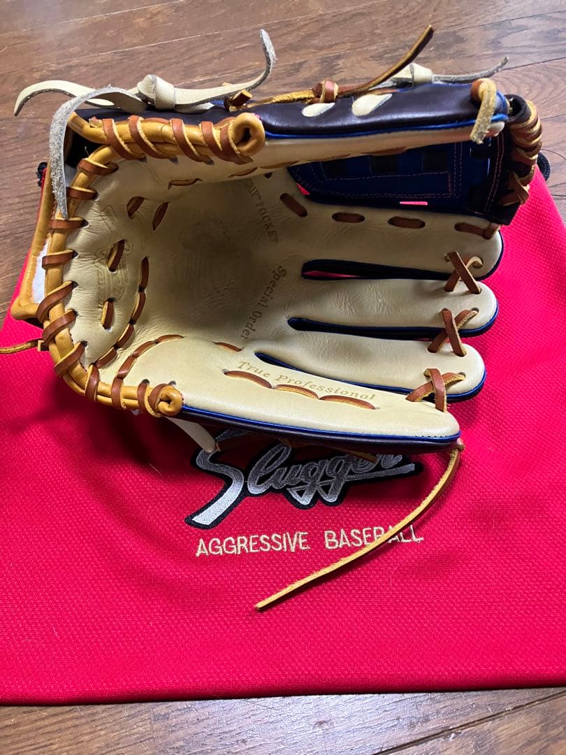 久保田スラッガー軟式野球グローブ メーカー別注　ソフトバンク周東モデル