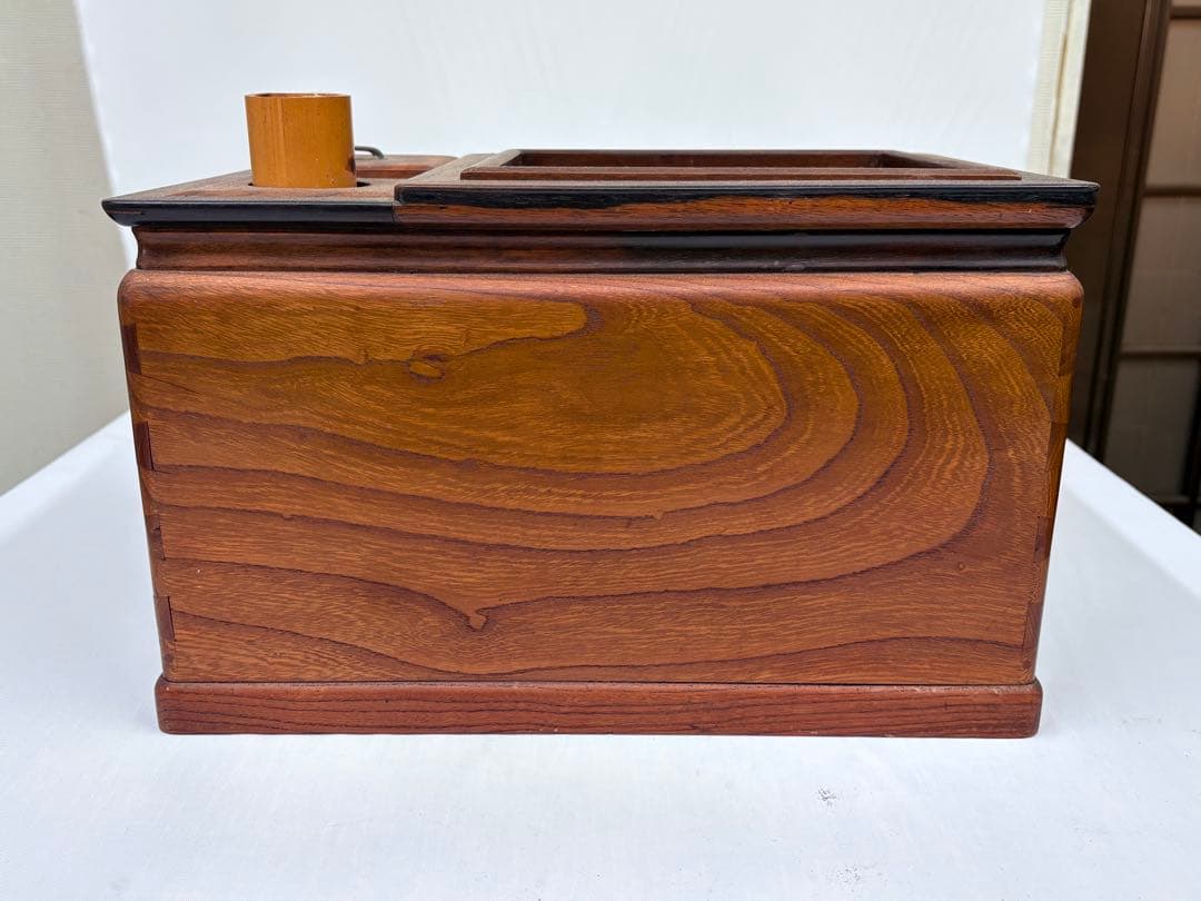 火鉢 火箸 引き出し付き 長火鉢 五徳 古民具 時代物アンティーク 昭和レトロ