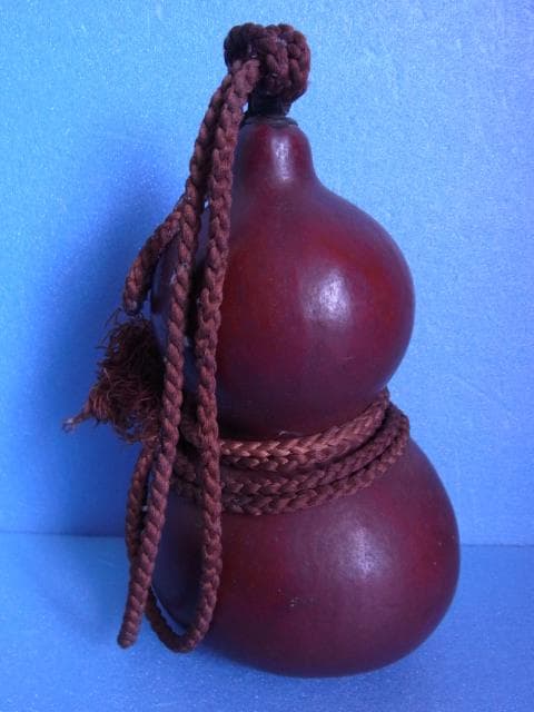 中型　時代　古ひょうたん　可愛らしい瓢箪　戦前　昭和初期　大正　明治　江戸　骨董