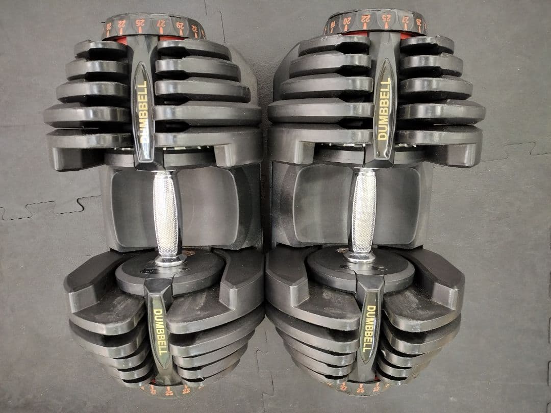 可変式ダンベル 5kg〜40kg 説明書付き 1個 訳あり