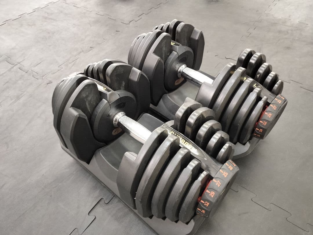 可変式ダンベル 5kg〜40kg 説明書付き 1個 訳あり