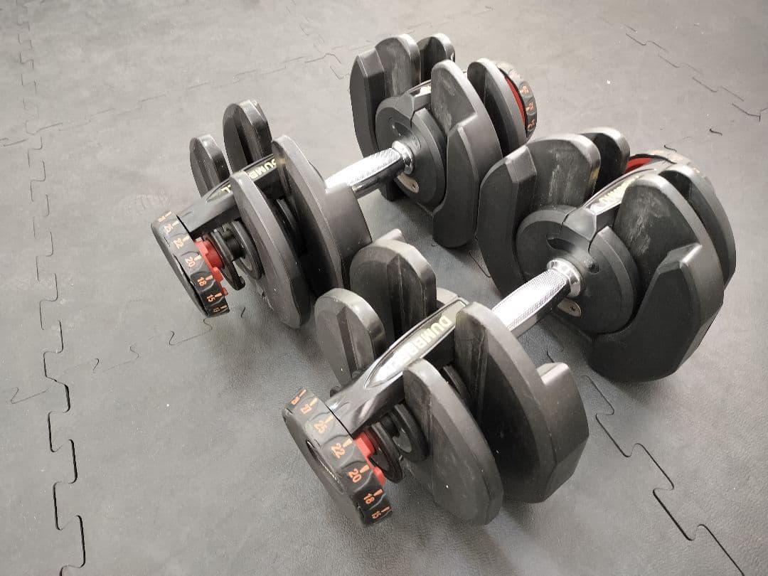 可変式ダンベル 5kg〜40kg 説明書付き 1個 訳あり