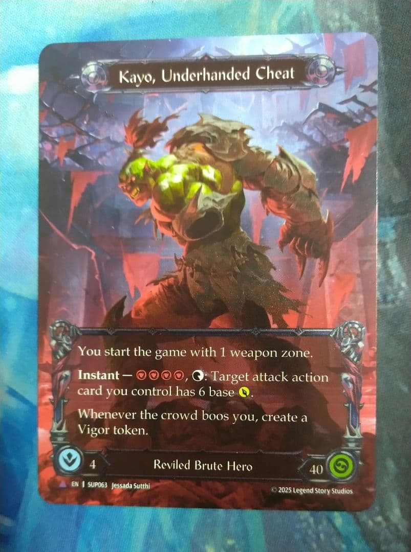 FAB Kayo, Underhanded Cheat SUP MCF英語版