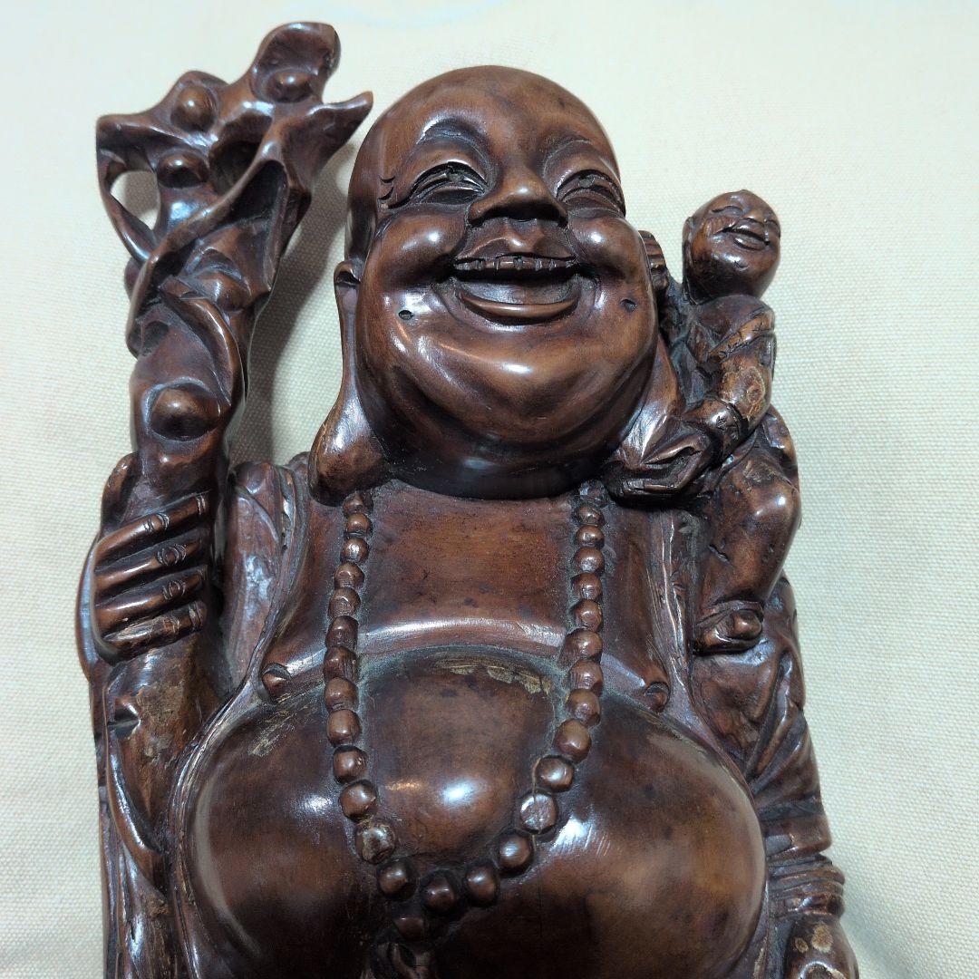 木彫り置物　布袋様