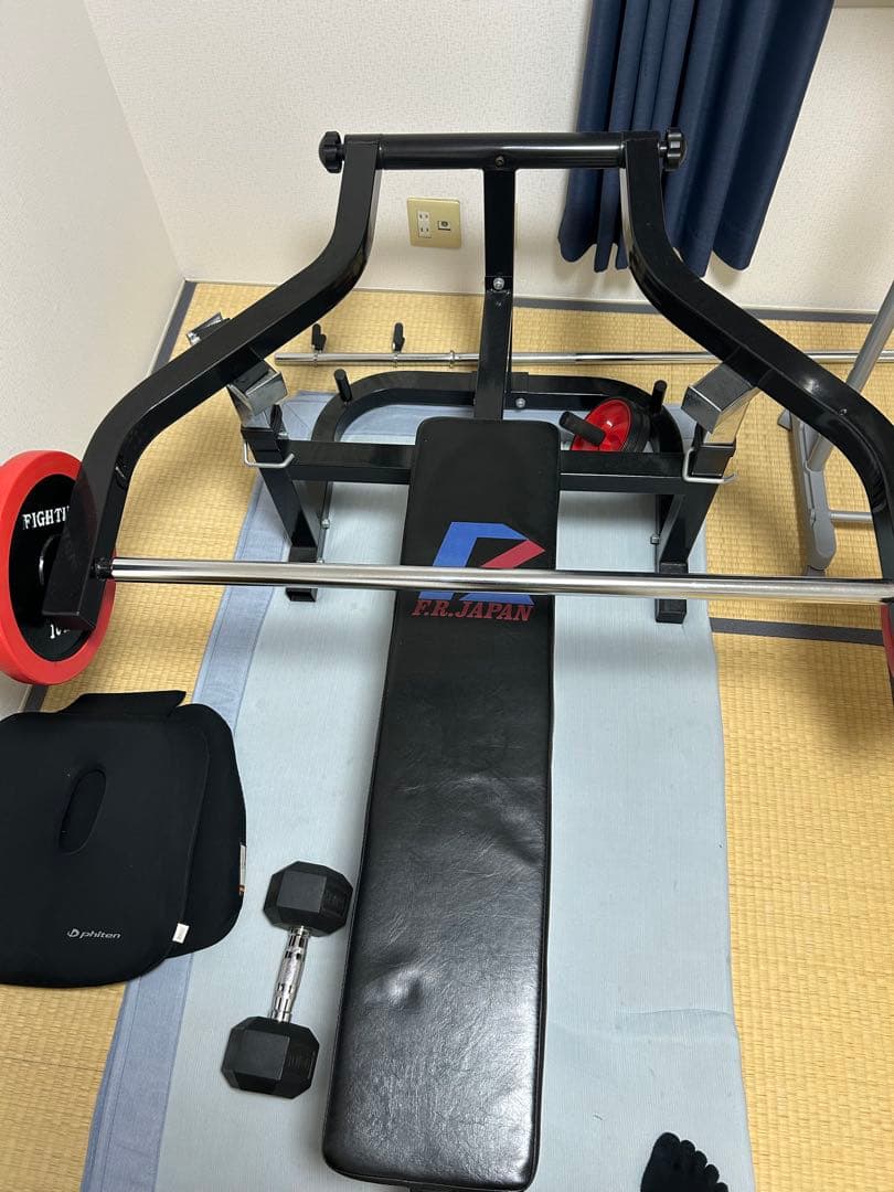 ベンチプレス　注意プレート無の出品