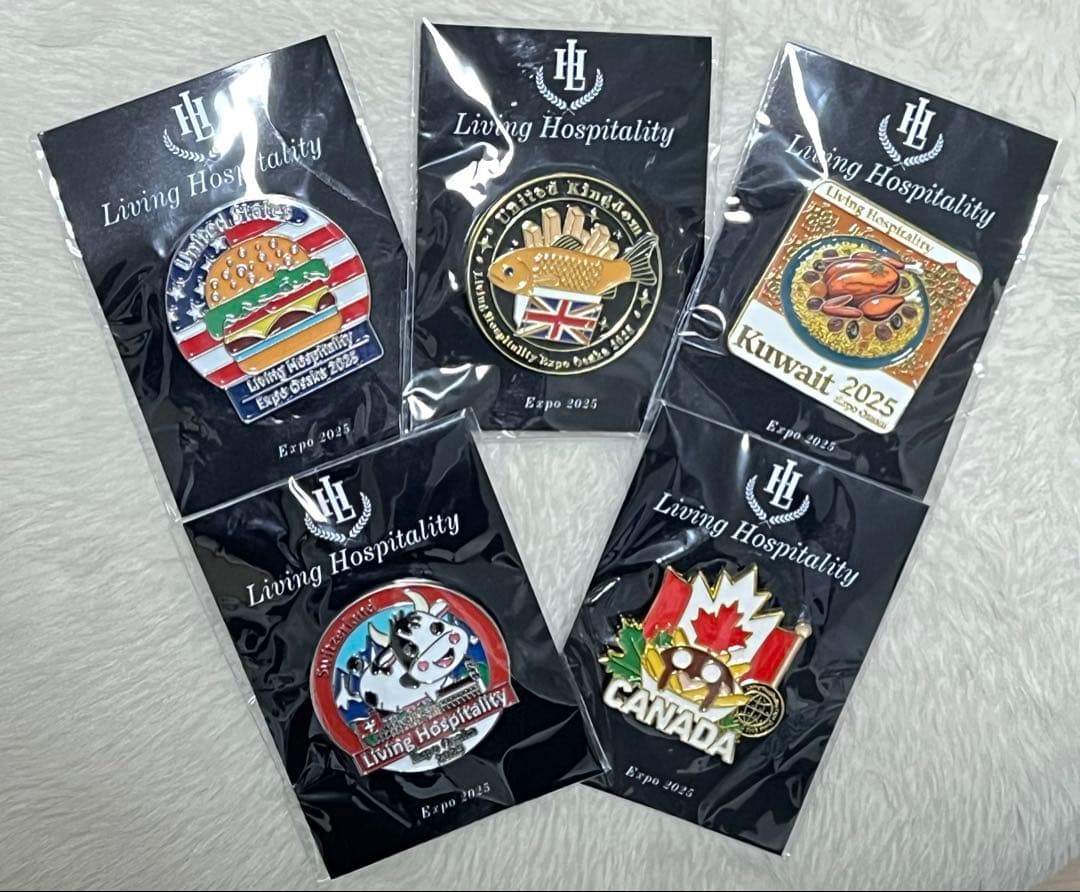 F*e様 EXPO2025 万博　Living Hospitality　ピンバッ