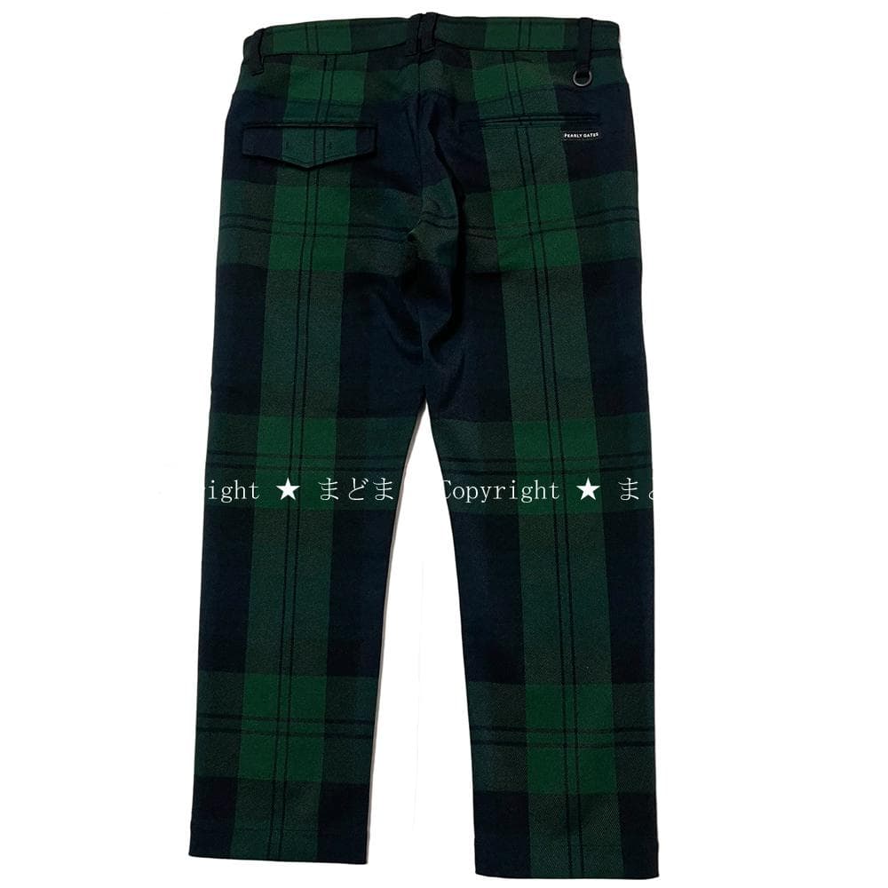 美品 パーリーゲイツ ストレッチ入り ビッグ チェック パンツ 4 メンズ