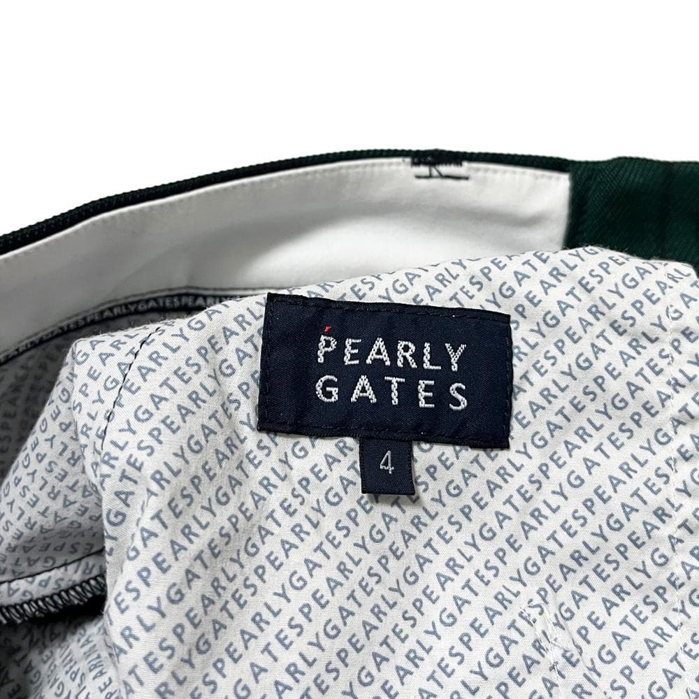 美品 パーリーゲイツ ストレッチ入り ビッグ チェック パンツ 4 メンズ