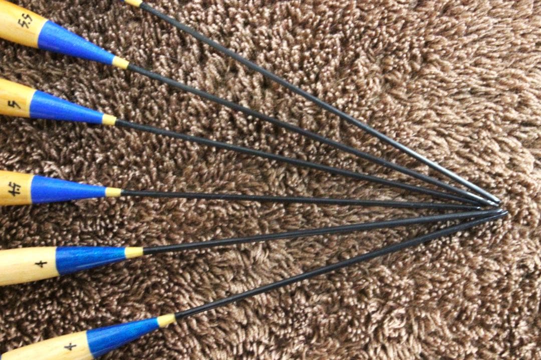 ヘラ浮子 パイプトップ ６本セット 新品未使用