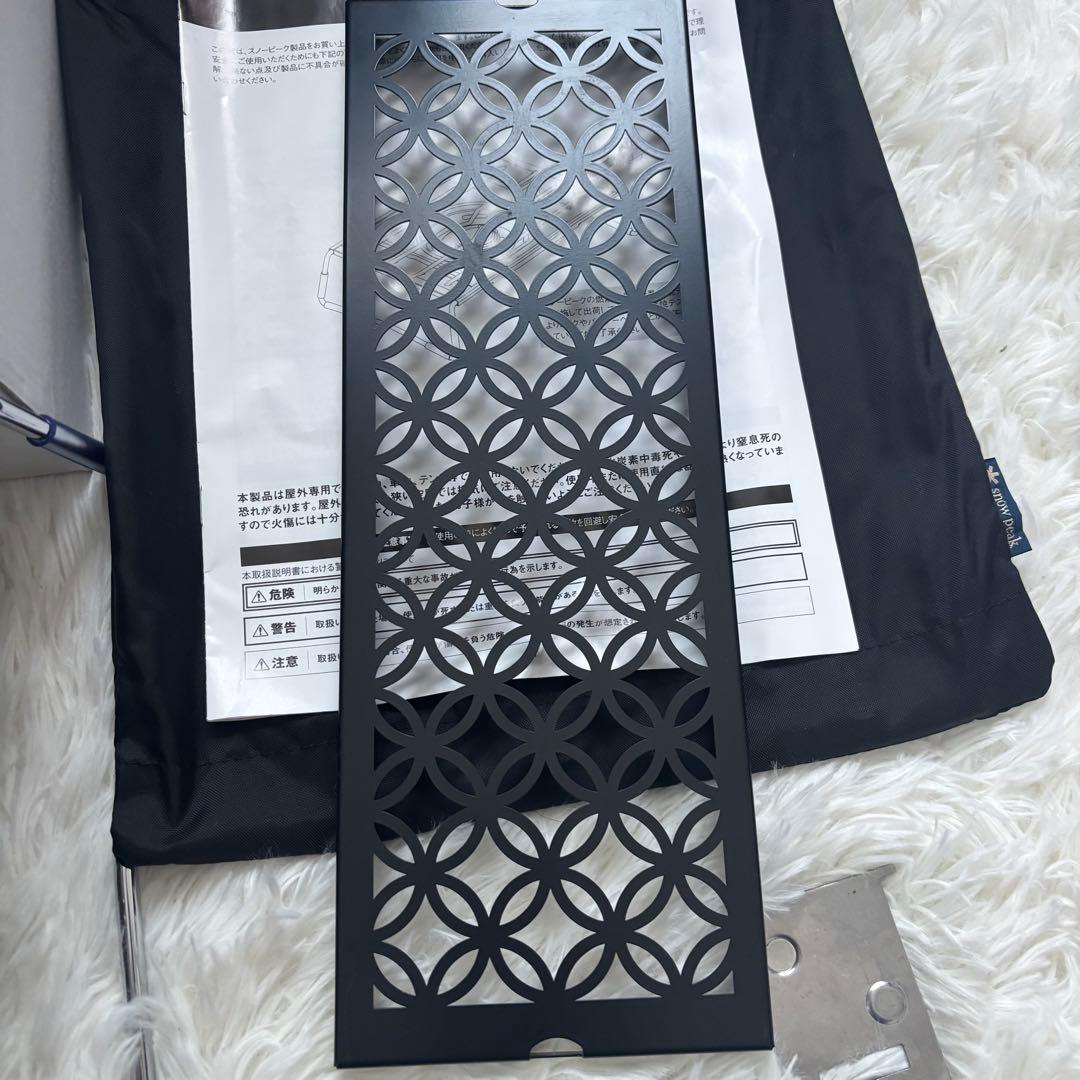 スノーピーク フラットバーナー IGT 七宝柄 ハーフ天板 カスタムセット