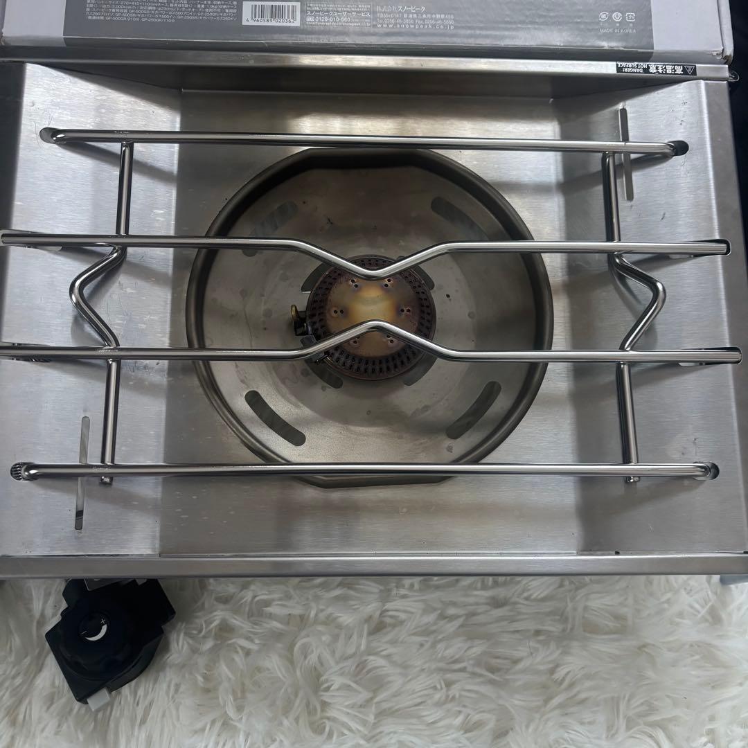 スノーピーク フラットバーナー IGT 七宝柄 ハーフ天板 カスタムセット