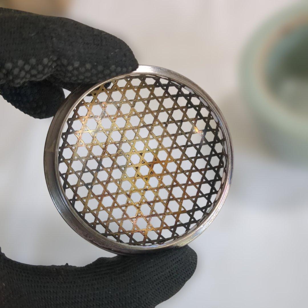 諏訪蘇山 青磁香爐 網目火屋 共箱