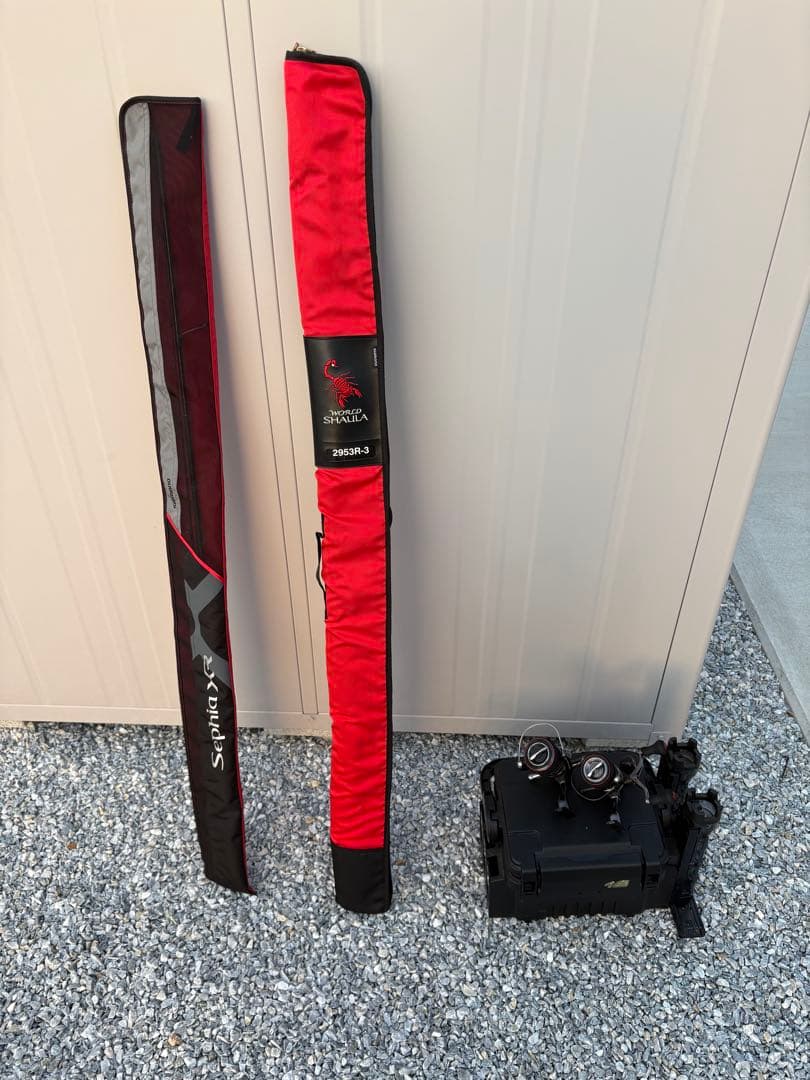 シマノ スピニングリール2台とロッド2本　まとめ売り