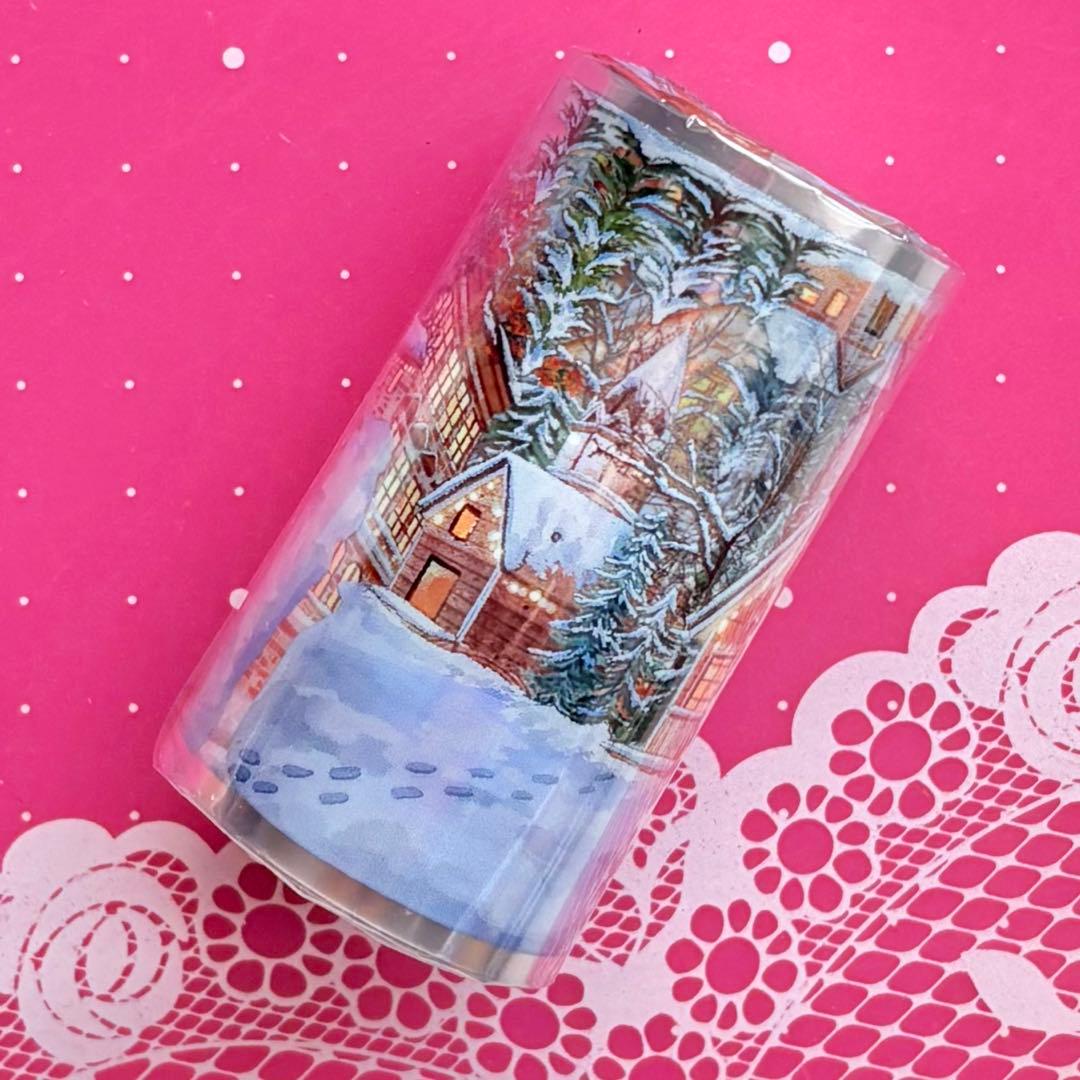 PET 瑞典雪夜 7cm×5m 海外マスキングテープ