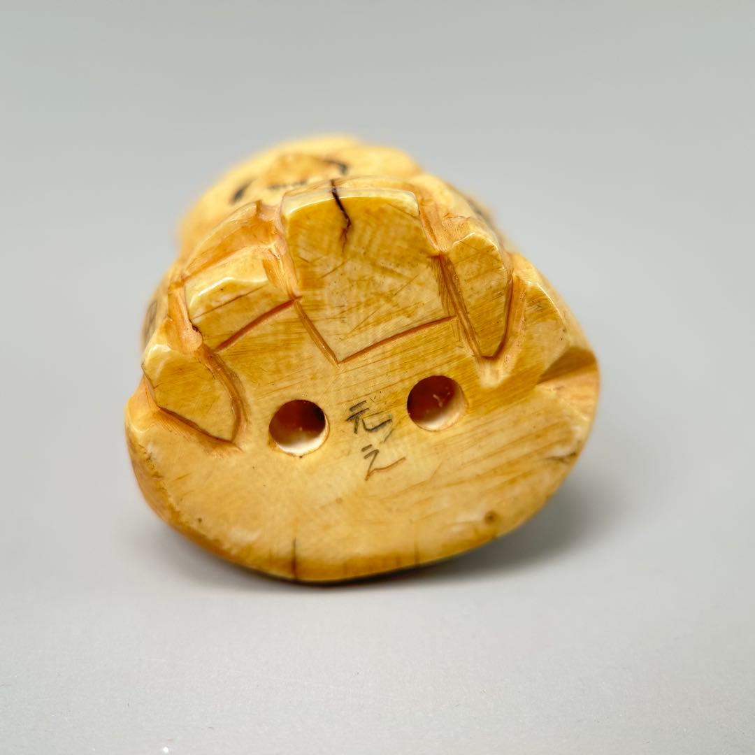 B福の神像 四体セット彫刻根付天然素材アンティーク骨董飾り物古美術置物細密細工