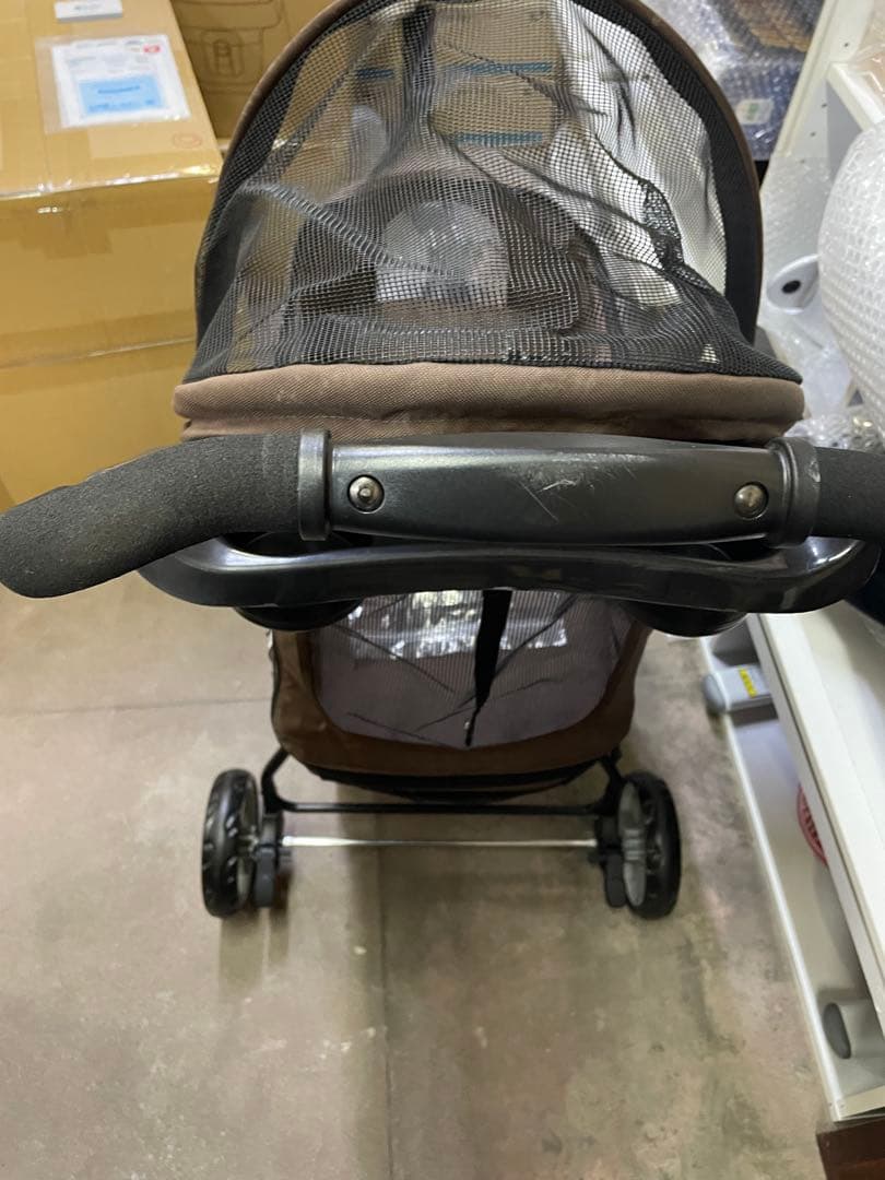 ペットカート　タンスのゲン　ブラウン