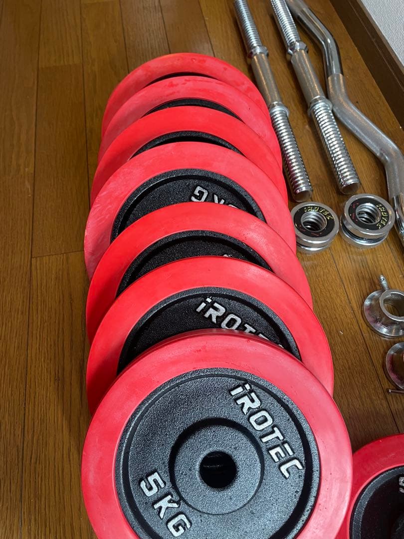 筋トレ　トレーニング　iROTEC バーベル　ダンベル　引き取り限定