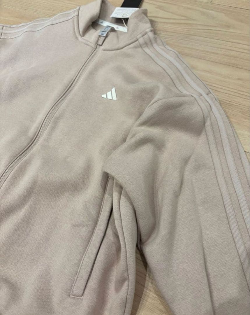 新品アディダスゴルフ セットアップ ジャケット＆スカート LLサイズくすみピンク