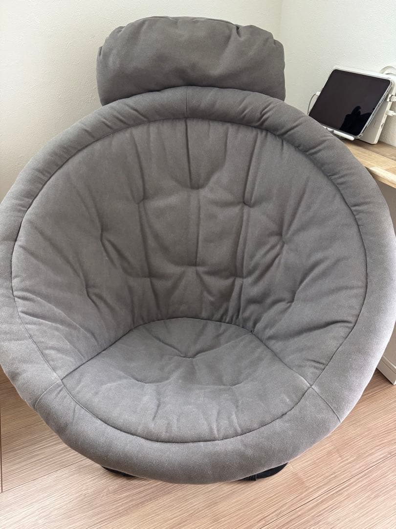 ひなたライフ 2way フォールディングチェア キャンバス オットマン付き