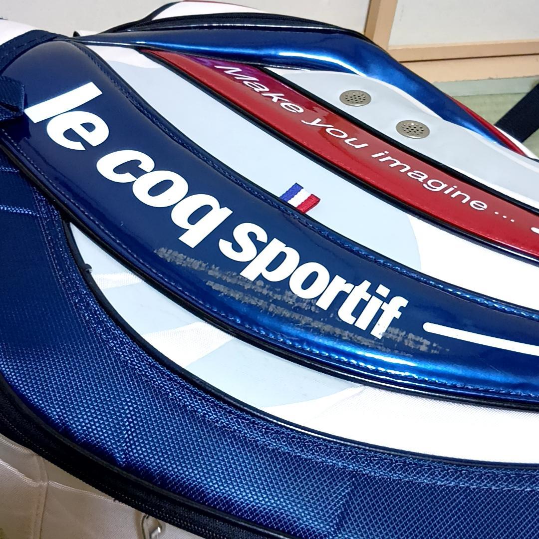 le coq sportif キャディバッグ ゴルフバッグ トリコロール