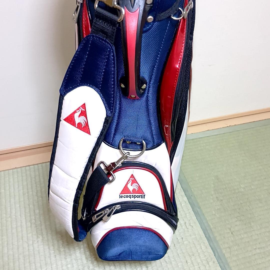 le coq sportif キャディバッグ ゴルフバッグ トリコロール