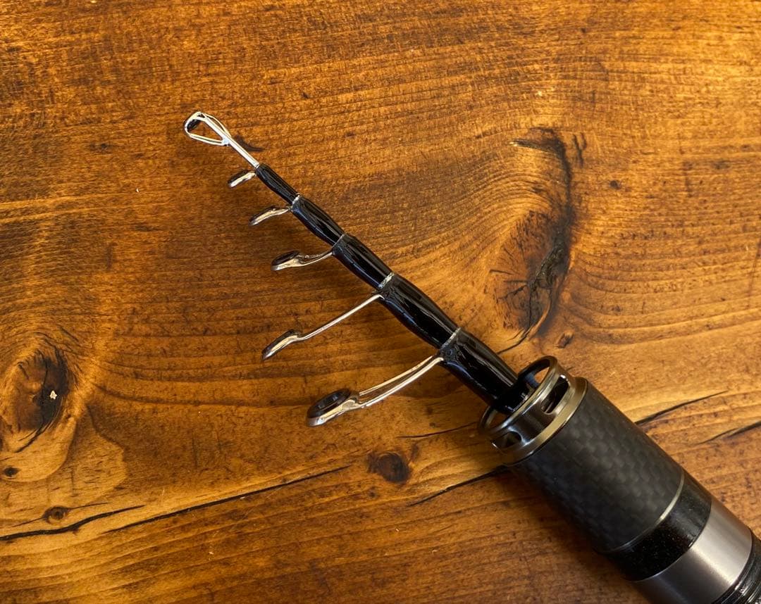 釣り竿セット　テレスコロッド　超軽量　カーボンロッド　トラウトロッド　5ft