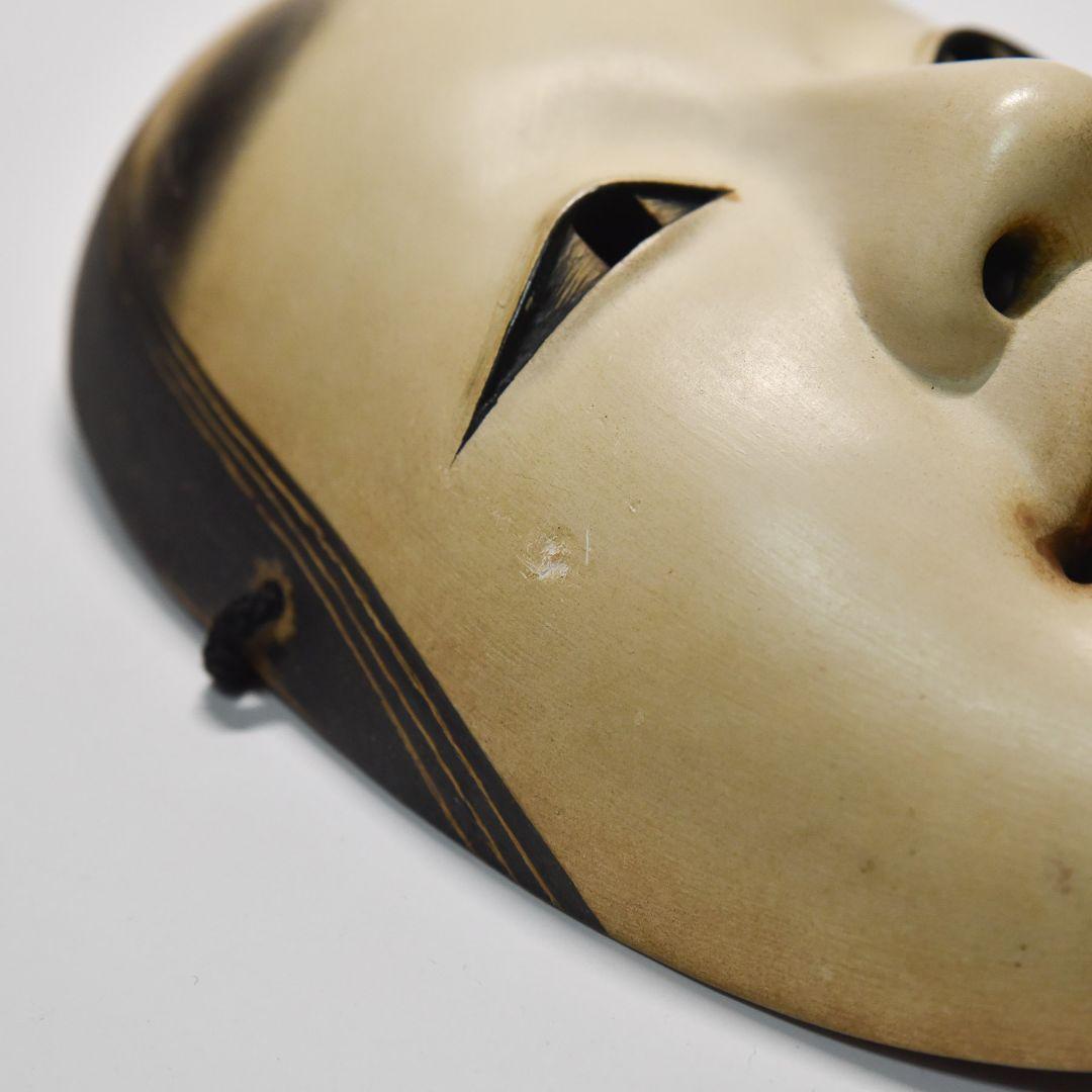 能面 小面 小倉宗衛作 箱入り 能面袋、新聞、購入時の領収書付き(A4)