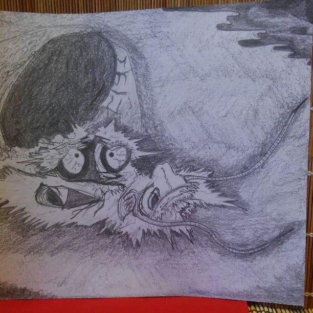 Epoch 雲龍図　41 ㎝ ×29㎝　ART MAGICIAN 制作