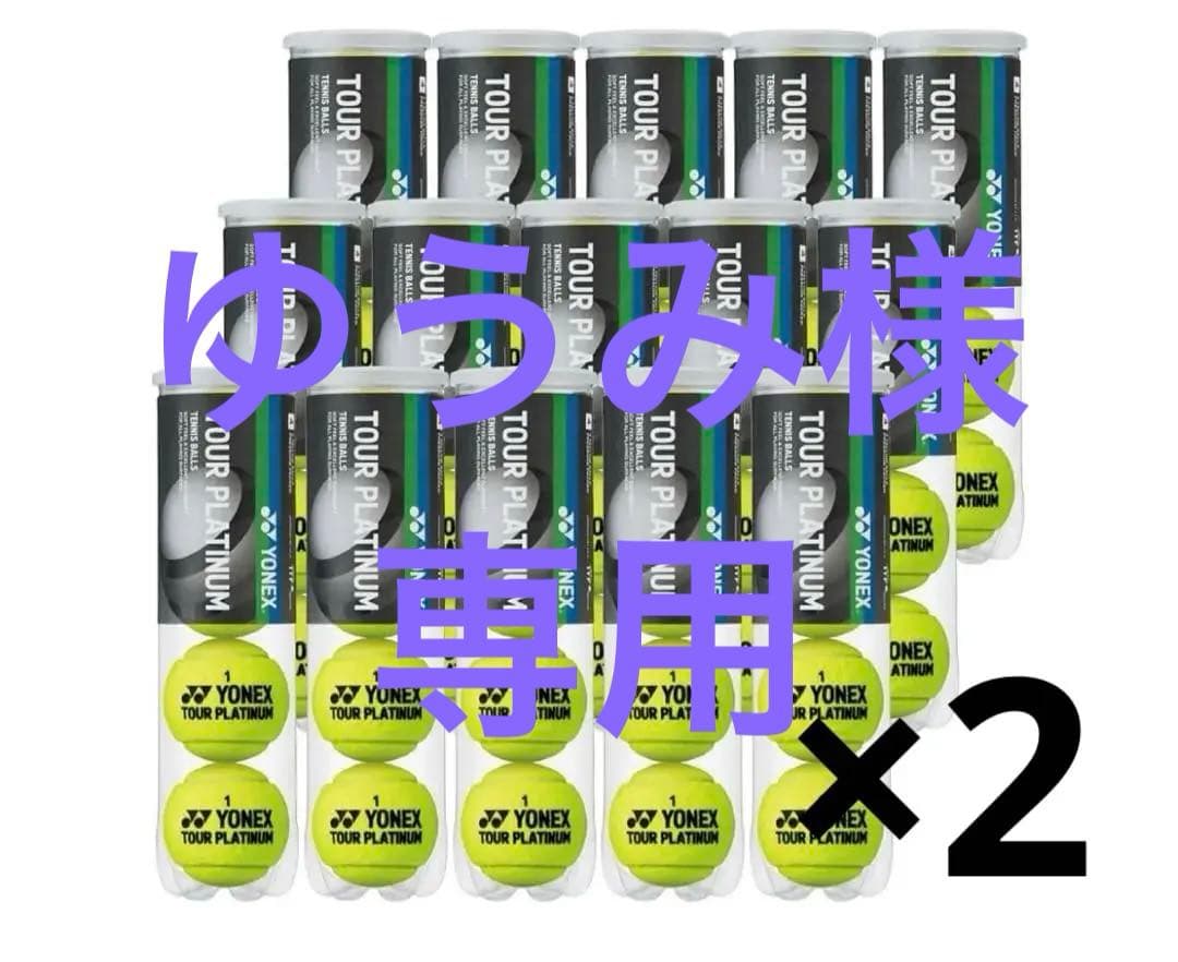 最終値引YONEX TOUR PLATINUMテニスボール 4球入り 15缶×2