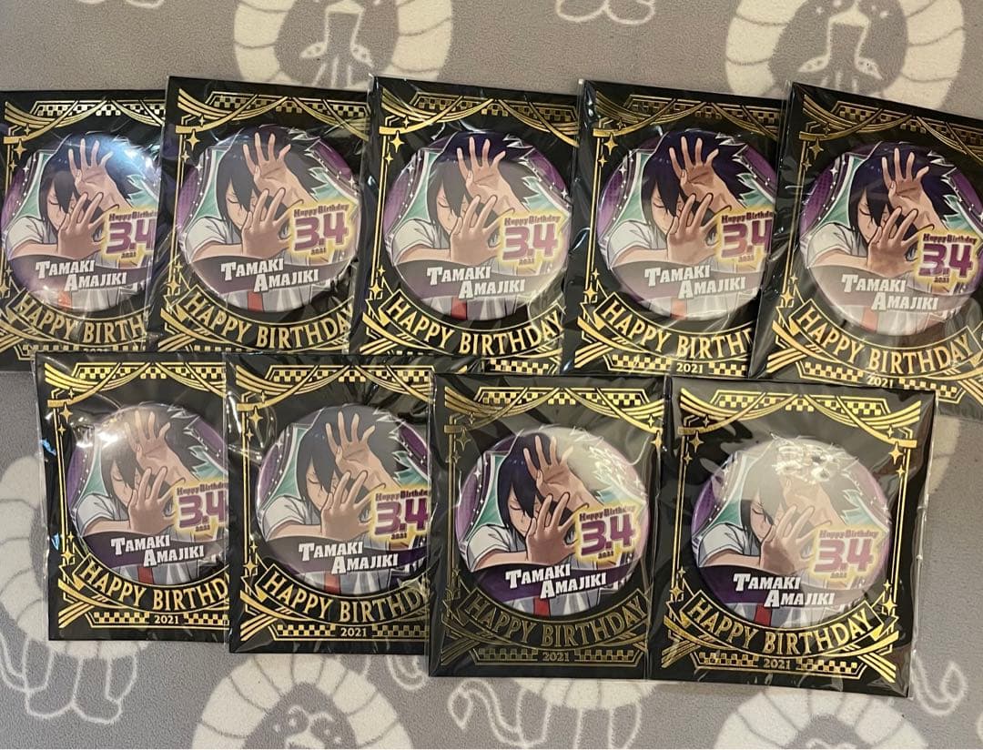 僕のヒーローアカデミア 天喰環 2021年 バースデー缶バッジ