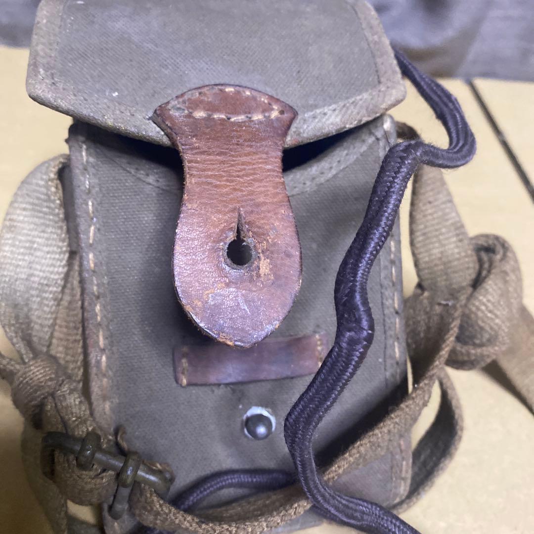 旧日本軍　図嚢 懐中電灯付き