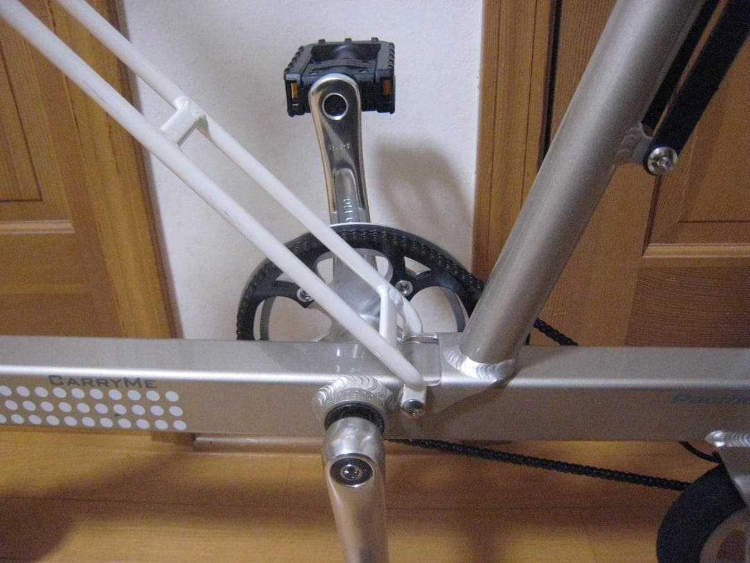 【程度良】キャリーミー(Carry me) ８インチ折りたたみ自転車 シルバー