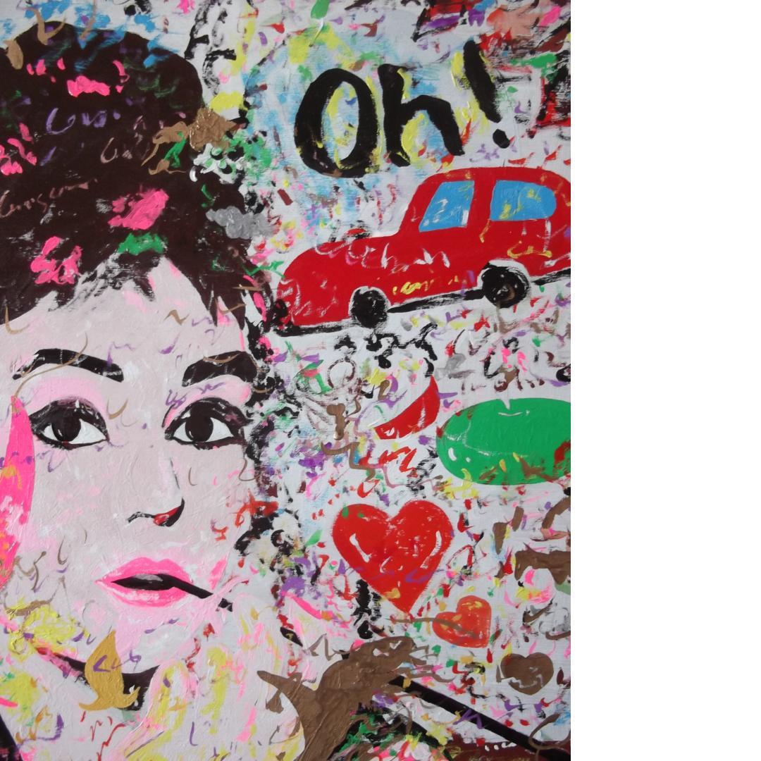 天才クリア・クリムゾン真作保証作品　Ｆ２０号　子供の頃から私は…　ヘップバーン